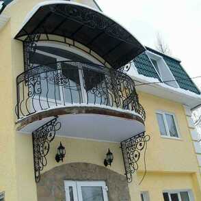 Кованый навес для балкона 20