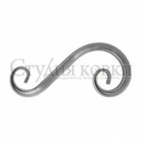 Кованый завиток, вензель S арт. SK43.04.1 разм. 225x95