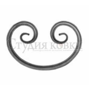 Кованый завиток, вензель С арт. SK43.09 разм. 155x240