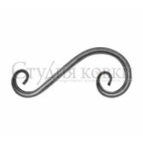 Кованый завиток, вензель S арт. SK43.10 разм. 260x105