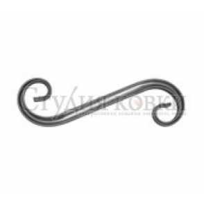 Кованый завиток, вензель S арт. SK43.16 разм. 240x72x72