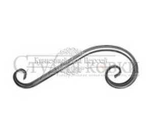 Кованый завиток, вензель S арт. SK43.18 разм. 360x130