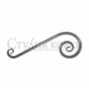 Кованый завиток, вензель S арт. SK43.19 разм. 460x160