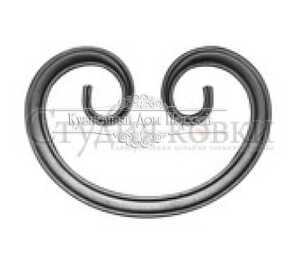 Кованый завиток, вензель С арт. SK43.21 разм. 218x145