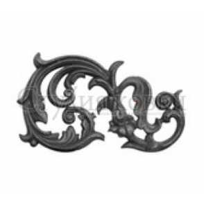 Кованый завиток, вензель S арт. SK43.51 разм. 270x165