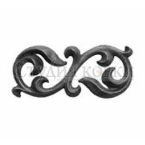 Кованый завиток, вензель S арт. SK43.52 разм. 183x79