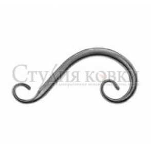Кованый завиток, вензель S арт. SK44.02 разм. 140x60