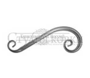 Кованый завиток, вензель S арт. SK45.03 разм. 360x130