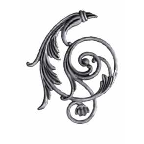 Кованый декоративный узор двусторонний арт. 508 разм. 28,5x25,5