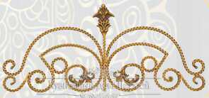 Кованые навершия на забор, ворота  50 х 110 см (арт. 5111)