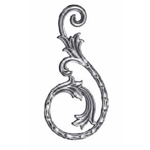 Кованый вензель, завиток арт. 519 разм. 29x15
