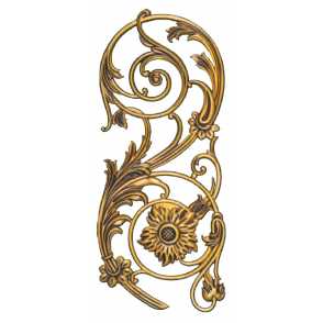 Кованый декоративный узор двусторонний арт. 522 разм. 63,5x27