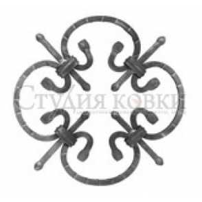Кованая декоративная панель, розетка арт. SK53.15 разм. 250