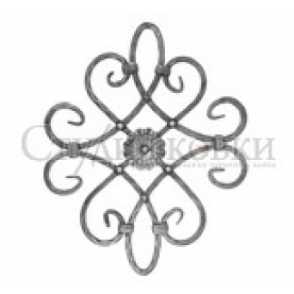 Кованая декоративная панель, розетка арт. SK53.16 разм. 530x430