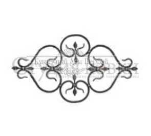 Кованая декоративная панель, розетка арт. SK53.21 разм. 405x745