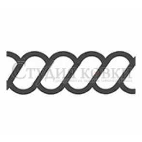 Кованая декоративная панель, розетка арт. SK53.22 разм. 120x1000