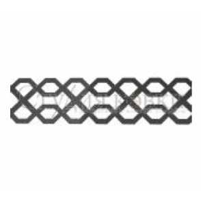 Кованая декоративная панель, розетка арт. SK53.28 разм. 100x1000