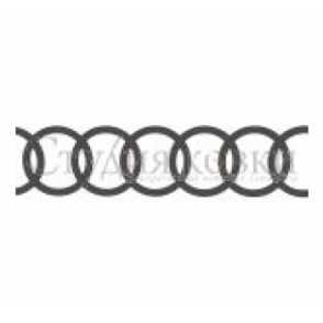 Кованая декоративная панель, розетка арт. SK53.32 разм. 120x1000