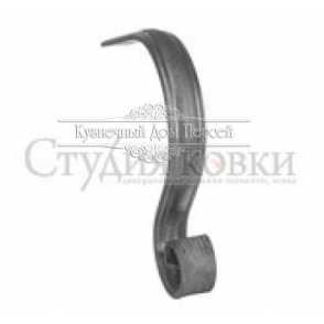 Стальное, кованое окончание поручня арт. SK54.02.40 разм. 400x300