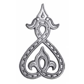 Кованый декоративный узор двусторонний арт. 540 разм. 12x20,5