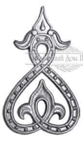 Кованый декоративный узор двусторонний арт. 540 разм. 12x20,5