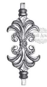 Кованая вставка в балясину арт. 541 разм. 11x24