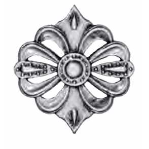 Кованый декоративный узор двусторонний арт. 542 разм. 12x13