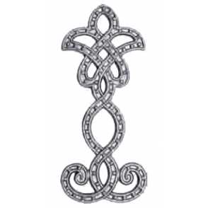 Кованый декоративный узор двусторонний арт. 543 разм. 12x29