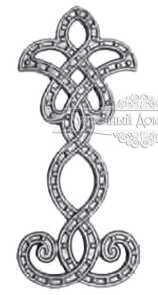 Кованый декоративный узор двусторонний арт. 543 разм. 12x29