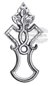 Кованый декоративный узор двусторонний арт. 548 разм. 12x25