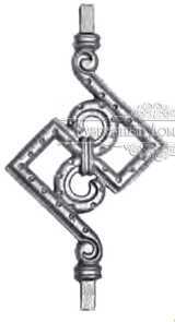 Кованая вставка в балясину арт. 549 разм. 14x27