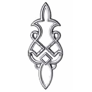 Кованый декоративный узор двусторонний арт. 551 разм. 12x31