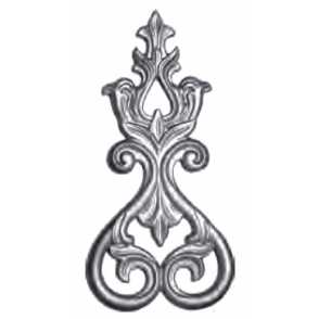 Кованый декоративный узор двусторонний арт. 585 разм. 12x24,5
