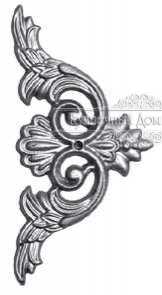 Кованый декоративный узор односторонний арт. 593 разм. 14x14