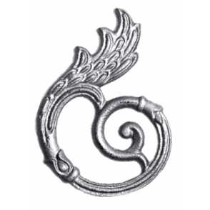 Кованый декоративный узор двусторонний арт. 594 разм. 12x17