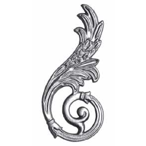 Кованый декоративный узор двусторонний арт. 595 разм. 22x9