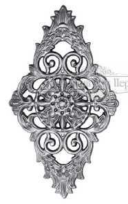 Кованая декоративная накладка арт. 597 разм. 22x38