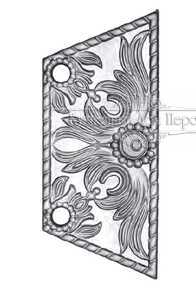 Накладка на замок арт. 598 разм. 13x31