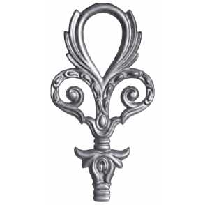 Кованый декоративный узор двусторонний арт. 612 разм. 12x23