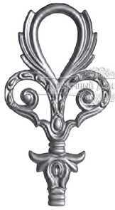 Кованый декоративный узор двусторонний арт. 612 разм. 12x23