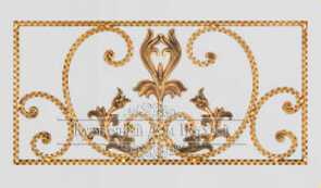 Кованая декоративная панель 40 х 80 см (арт. 6170)