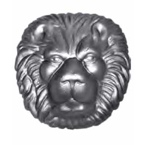 Кованый Лев накладной арт. 619 разм. 30x30