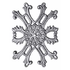 Кованый декоративный узор односторонний арт. 621 разм. 23x33