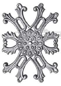 Кованый декоративный узор односторонний арт. 621 разм. 23x33