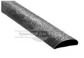 Кованый поручень для ограждений арт. 6230ПЦветы разм. 62x30