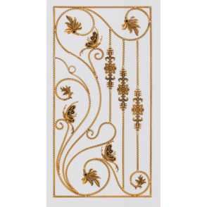 Кованая декоративная панель 80 х 160 см (арт. 6237)