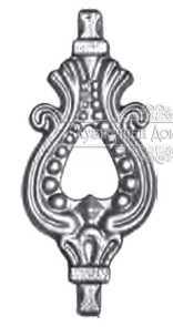 Кованая вставка в балясину арт. 626 разм. 7x16,5