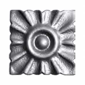 Кованая декоративная накладка арт. 627 разм. 7,5x7,5