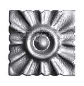 Кованая декоративная накладка арт. 627 разм. 7,5x7,5