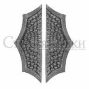 Накладка дверная арт. SK63.01R разм. 275x95